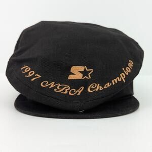 VTG Starter Chicago Bulls 1997 NBA Champion Newsboy Hat Size 7-7 1/8 USA Made